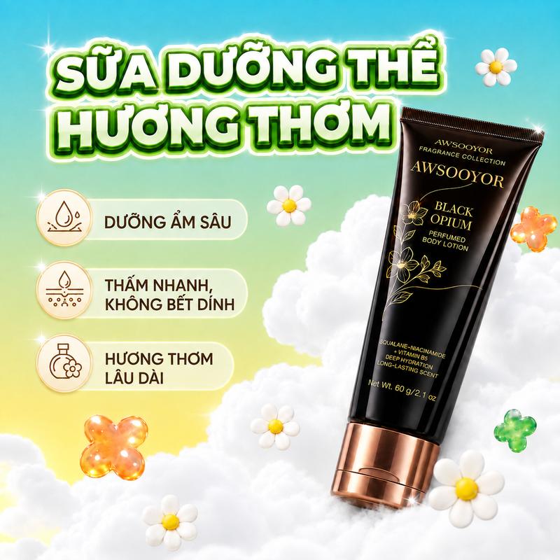 Sữa Dưỡng Thể Hương Thơm ngăn ngừa da khô, dễ hấp thụ, thích hợp cho cả nam &…