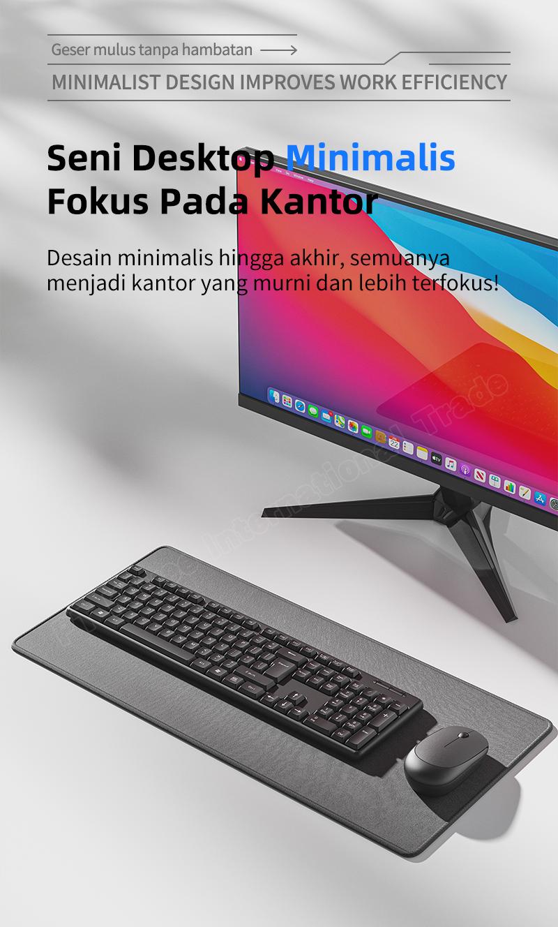 SBD02 Alas Mouse Ukuran Besar 21cm*25cm 4 warna anti selip lembut tebal diperbesar untuk bermain game dan kantor