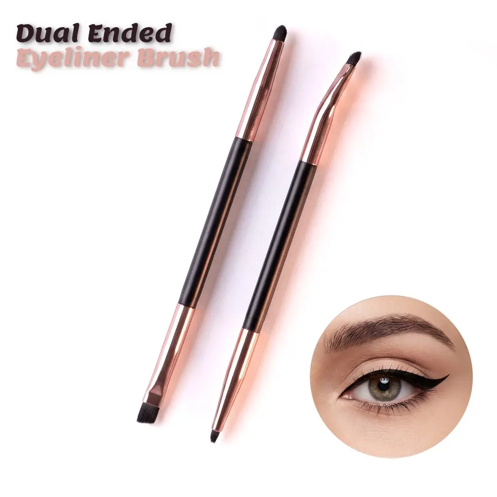 Kuas Eyeliner 2 In 1 Sisi Multifungsi Presisi Kuas Makeup Mata untuk Eyeliner - 4153