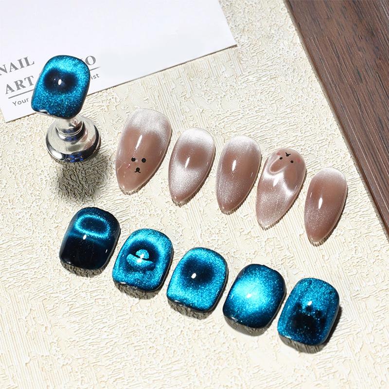Product Introduction of That pulls the color of the nail plexiglass 3pcs nail magnet set nail magnet paper clip cat's eye magnet stone wire magnet rod combination love wear nail salon for exclusive use cat  eye  heart  nails  paper  clip mini  magnets  nail  cutters 3