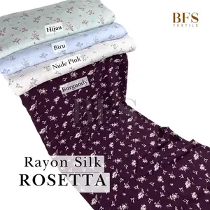 BFS Textile 0,5 meter Bahan Kain Rayon Silk Rosetta