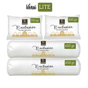 PAKET LITE ISI 4 Bantal Guling Versi Ekonomis 100% Silicon Grade A