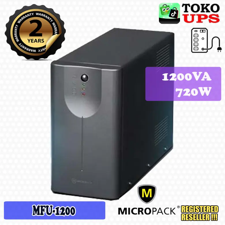 UPS 1200VA Micropack MFU1200 720W AVR USB Software