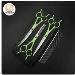 gunting bulu hewan set pet grooming scissor anjing kucing