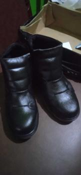 Product Review of Sepatu Boot Safety Kulit Asli Pria Bikers Tiktok Shop STG-SFT Boots Karet from c**9 2