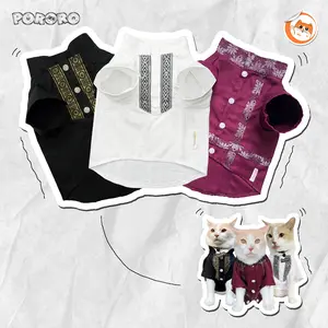 PORORO Baju Kucing Baju Koko Kucing Spesial Lebaran 2024