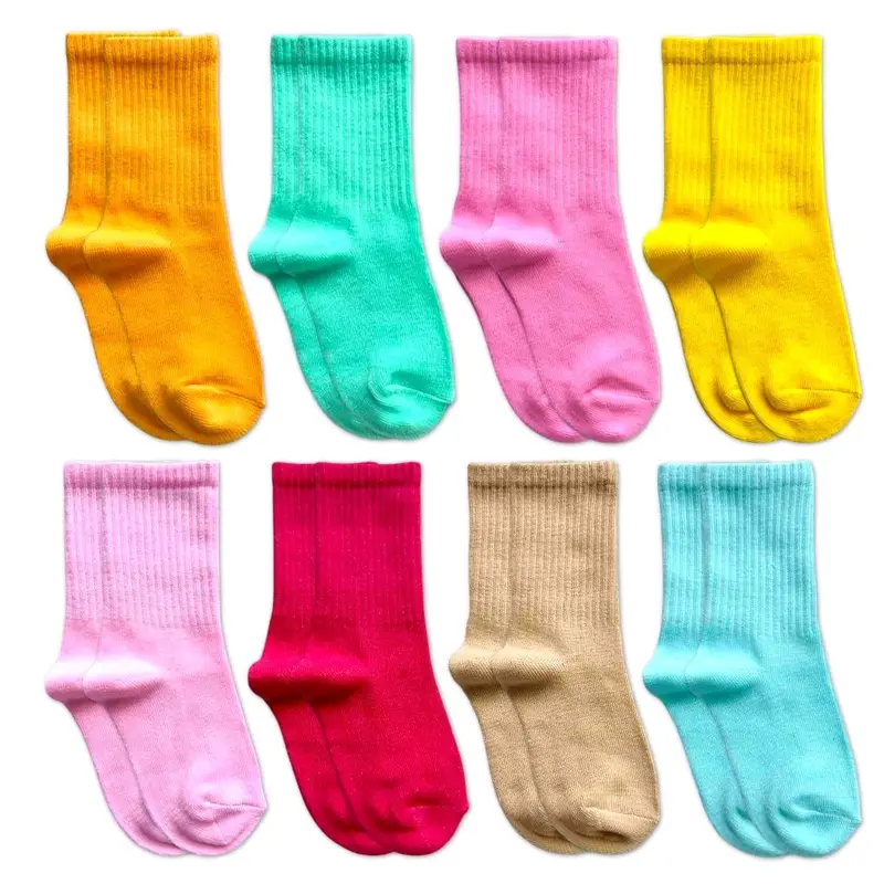 Kaos Kaki Anak Polos Oldschool, Bahan Lembut dan Elastis - Pilihan Motif - Ukuran 1-6 Tahun Anak-Anak 5