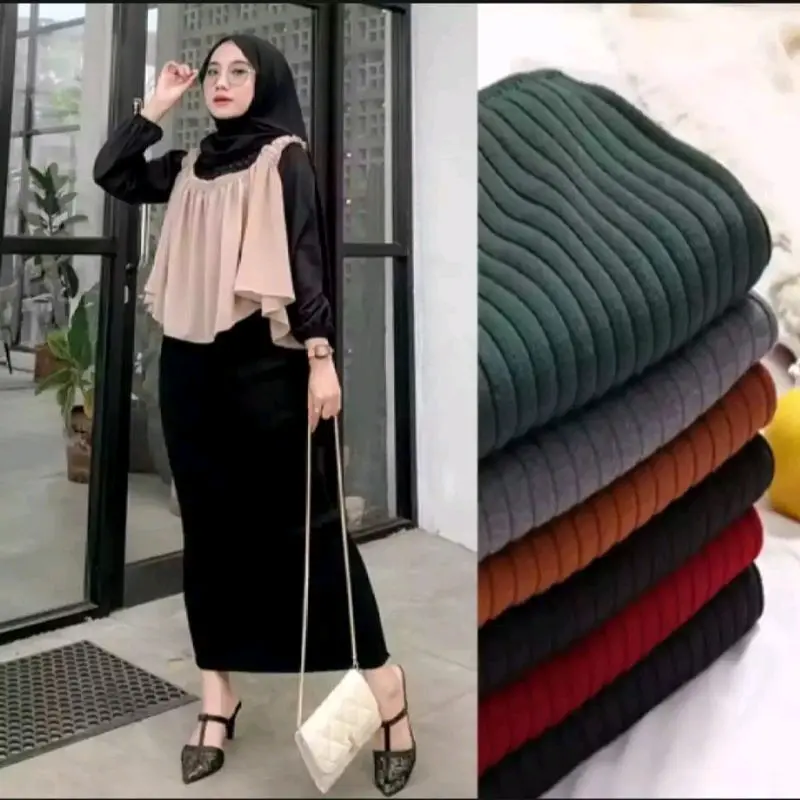 Rok span rajut (premium)new/rok wanita murah terbaru 2024 0