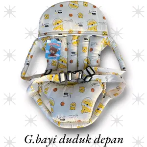 gendongan bayi duduk depan karakter terbaru multifungsi Putih
