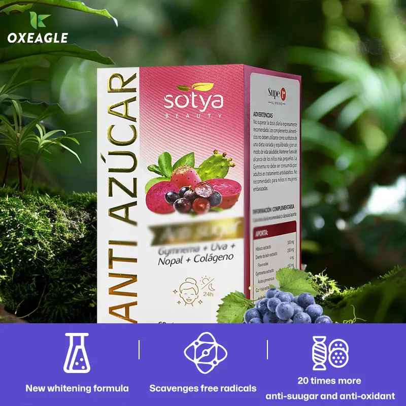 【Oxeagle】Sugar Balance Dietary Supplement | Pure Natural Plant Extract | Sweet Craving Control | Support Metabolic Wellness | 60 Capsules/Bottle