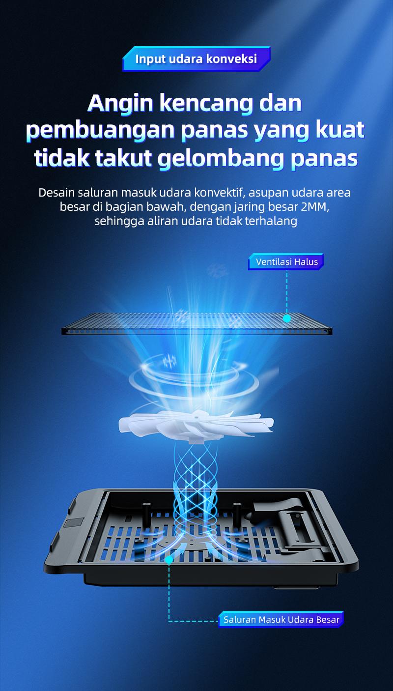 YLV Cooling Pad RGB Light Laptop Kipas Laptop Cooling Pad Pendingin Laptop Silent - M19 For Gaming Laptops Computer 10-14 Inci. YLV Cooling Pad RGB Light Laptop Kipas Laptop Cooling Pad Pendingin Laptop Silent - M19 For Gaming Laptops Computer 10-14 Inci.