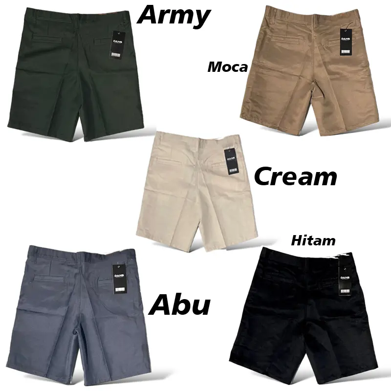 CELANA CHINOS PENDEK || BAHAN DRILL HIROSIMA || TIDAK MELAR ||
