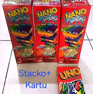 Mainan nano stacko +kartu stacko / UnoFlip / UnoMercy