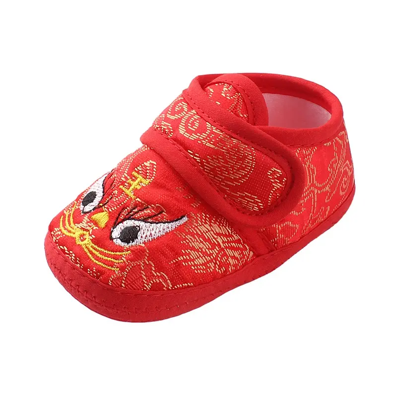 Giày Đi Bộ Cho Trẻ Sơ Sinh, Trẻ Mới Biết Đi, Giày Vải, Đế Mềm Chống Trượt, Họa Tiết Kẻ Sọc, Thích Hợp Cho 0-12 Tháng 3