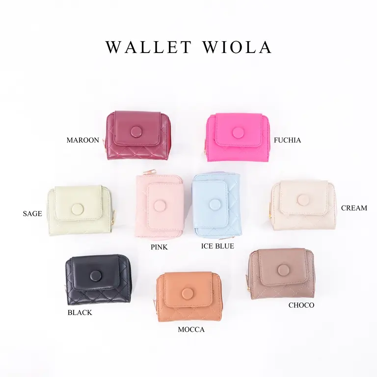 [Handmadeshoesby] Wallet Wiola Wanita Dompet Kartu Kulit
