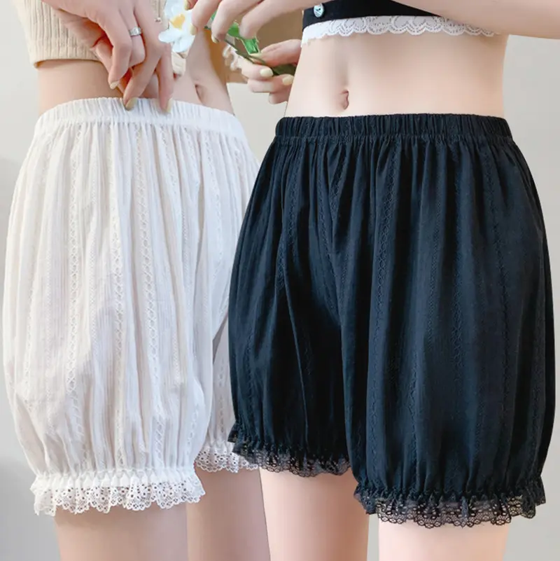 JK safety pants for women summer thin anti-exposure lace pumpkin pants with loose leggings insurance shorts for outside wear Safety pants for women