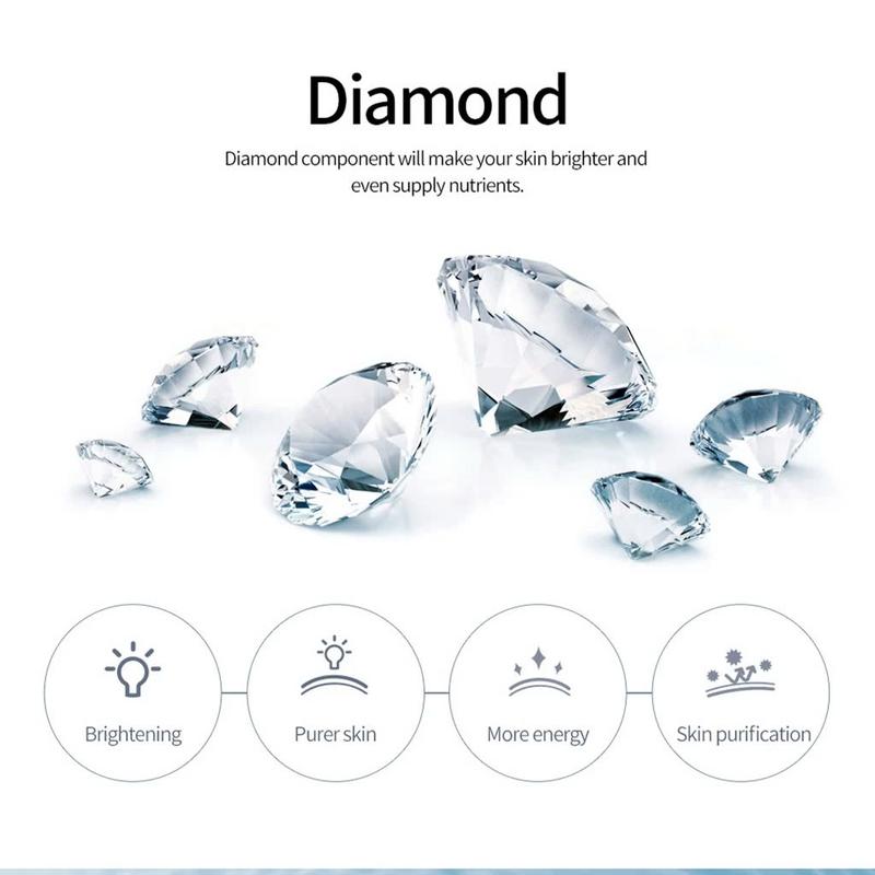 Mặt nạ giấy SNP dưỡng trắng, dưỡng ẩm Diamond Brightening Ampoule Olive Young Hàn Quốc [Hộp 10 miếng] 4