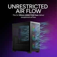 Gambar Cooler Master ELITE 302 SERIES - High Airflow MESH Tempered Glass Compact Mini Tower m-ATX Gaming Case | 302 I 302 LITE | - 302 LITE - Black  dari Duta Mandiri Infokom Kota Administrasi Jakarta Pusat 5 Tokopedia