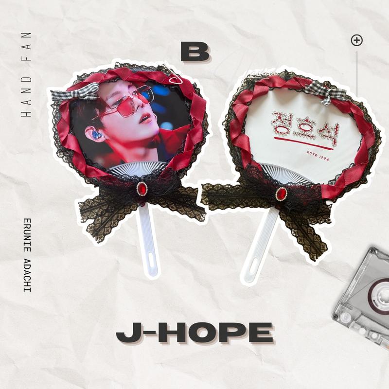 Erunie Adachi Uchiwa J-Hope, Hand Fan, Kipas Kpop, J-Hope, BTS 2