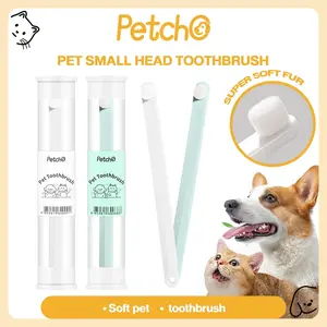 Petcho Sikat Gigi Anjing Kucing Bulu Lembut Pembersih Gigi Hewan Anti Bau Mulut Aman