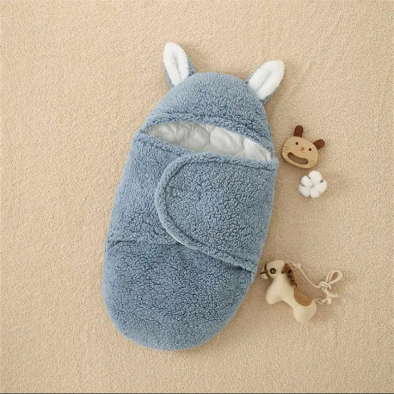 selimut bayi bedong instan motif kelinci 2