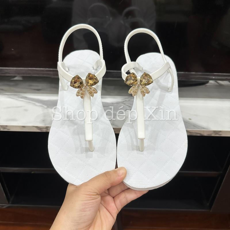 SANDAL CAO SU CHARM NƠ QUAI HẬU DỄ THƯƠNG THỜI TRANG PHONG CÁCH NỮ DéP Shoes GiAY