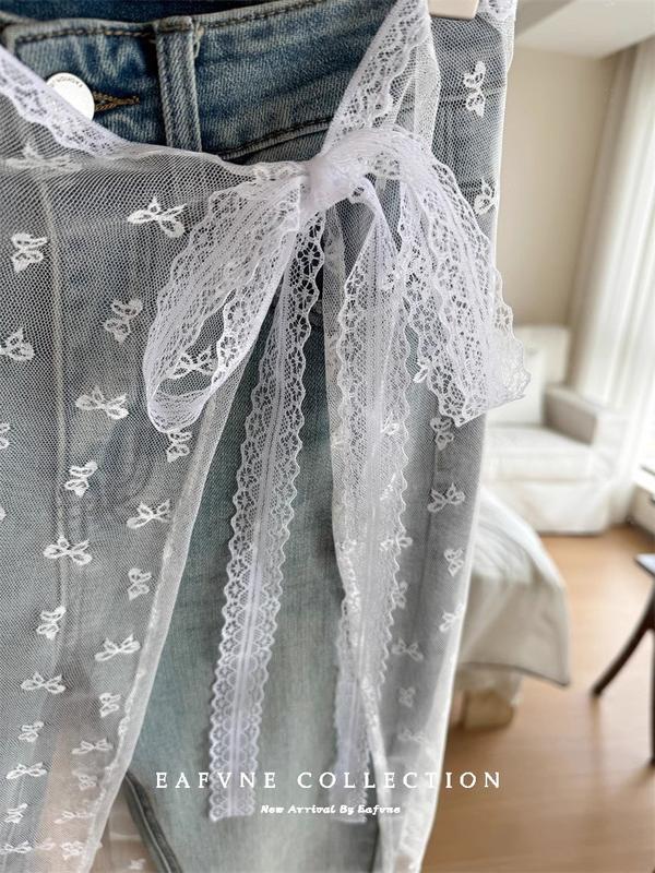 Product Introduction of Featuring A Niche Design with Lace Up, Instagram Blogger's Personalized Lace Layering, Layering, and Layered Gauze Skirt Paired with An Apron Skir 9