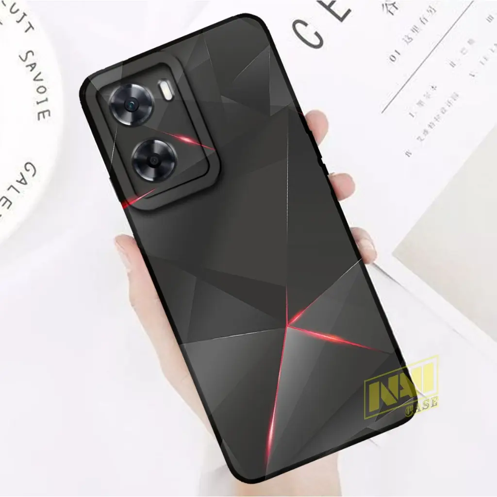PJL28 Case Oppo A57 2022 Dan A77s Softcase Pro Camera Pelindung Camera Terbaru Motif Abstrak - Casing Hp - Case Hp - Silikon Hp - Navi Case Protector