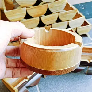 asbak unik antik dan aesthetic dari bambu hitam asli natural ... Furniture