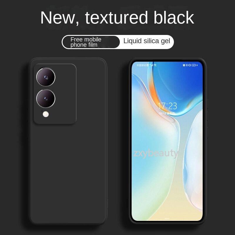 For VIVO Y17S 2023 Casing Phone Case Liquid Silicone Rubber Square Soft Case For VIVOY17S Y17 S 4G 5G Soft TPU protection cases Back Cover 5