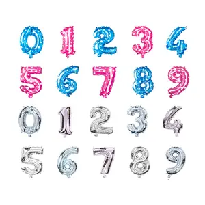 Balon Foil Angka Satuan 40 cm