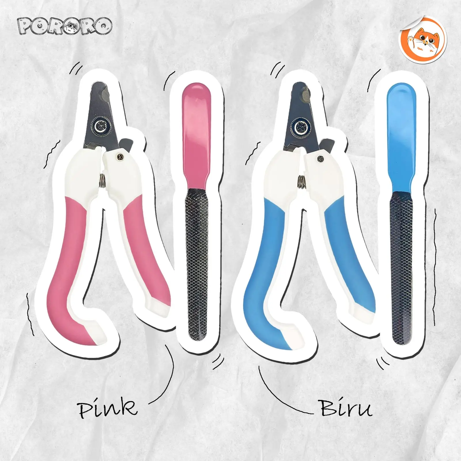 Pororo - Gunting Kuku Kucing Groming Premium