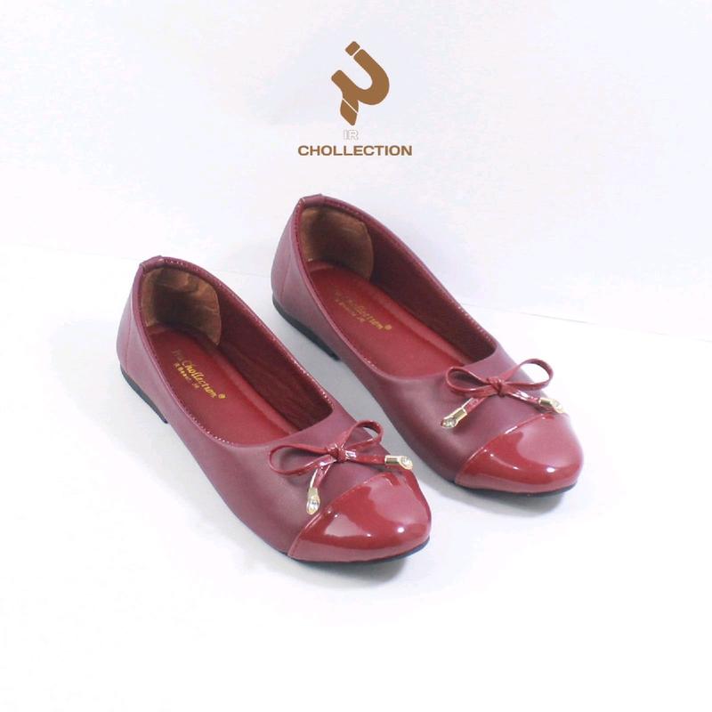 Flatshoes Wanita Talita Tanpa Hak Warna Hitam,Crem,Maron 2