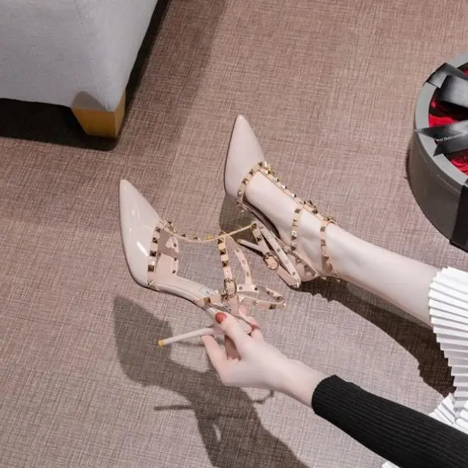 CMS Sepatu Pesta Wanita Ankle Strap Platform Heels Wedding Shoes 888 4
