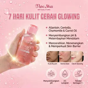 Nee Mas Essence Toner - Face Toner Pembersih Wajah dengan Formula Baru Membersihkan dan Membuat Kulit Segar Lembut Cocok untuk Semua Jenis Kulit