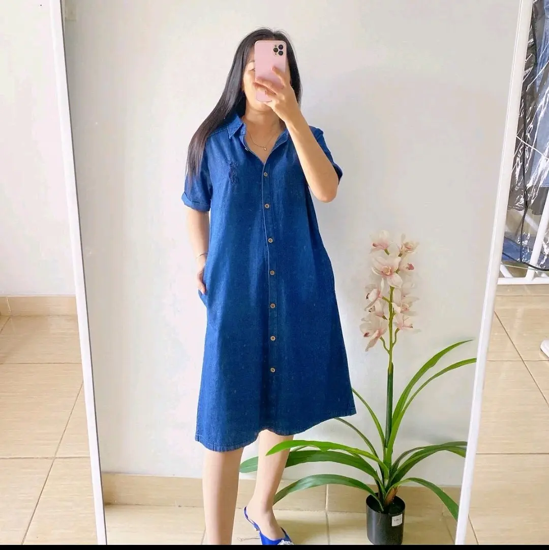 Dress Naira denim by meliabutik