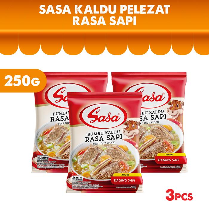 Gambar SASA Kaldu Pelezat Rasa Sapi 250gr - 3pcs dari Sasa Melezatkan Kota Administrasi Jakarta Timur Tokopedia