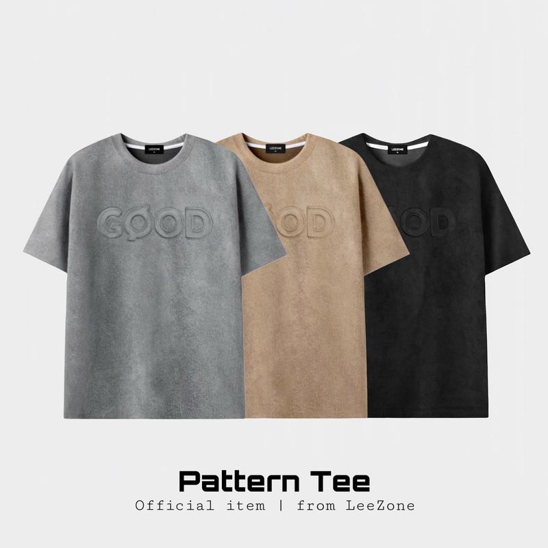  Áo Thun Da Lộn Nam LeeZone Áo Ngắn Tay Form Regular 
