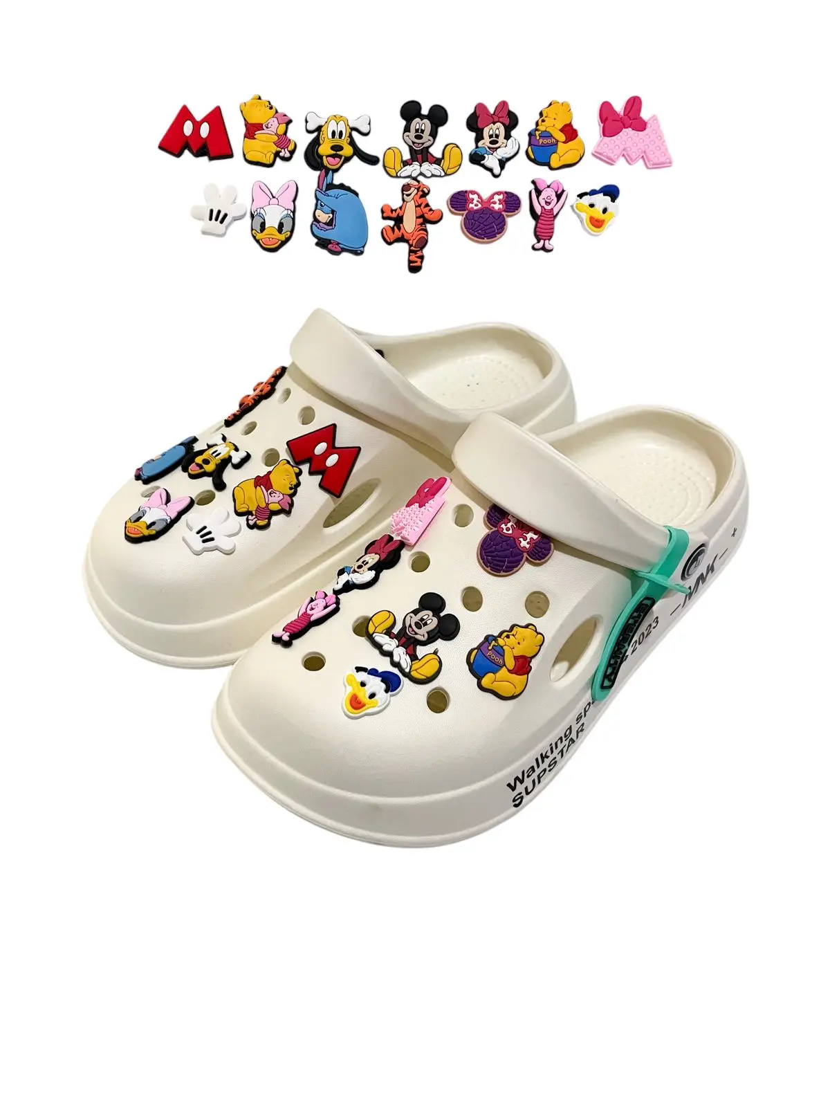 Premium Aksesoris Jibbitz Sandal 1 Set Pin Charm Daisy Donal Duck