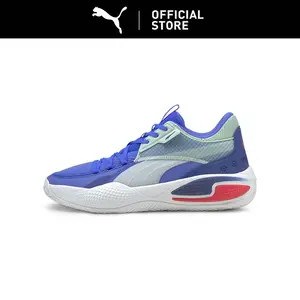 PUMA Sepatu Basket Court Rider I Bluemazing-Eggshell Blue