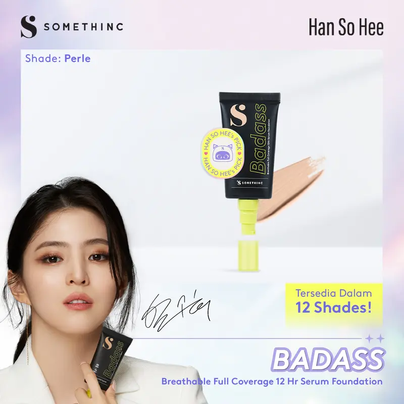 SOMETHINC Badass Breathable Full Coverage 12HR Serum Foundation - Tahan Hingga 12 Jam - Non Comedogenic 2