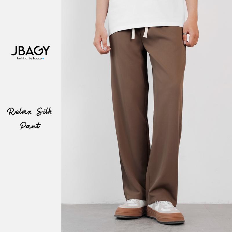 Quần ống rộng nam JBAGY vải Lụa Cotton dáng suông mềm mịn chống nhăn - JD0105