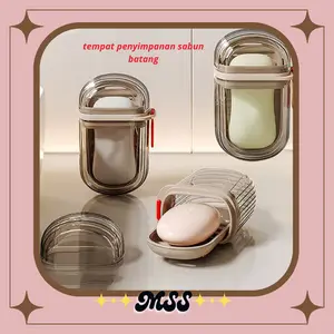 MSS-(COD) Tempat Kotak Sabun Batang Travel Kotak Wadah Sabun Batang mandi Bath Soap Case Portabel Bath Soap Case Aesthetic(BELI LOKAL)