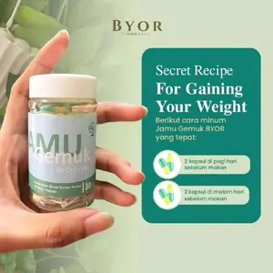 BYOR Jamu Gemuk Isi 30 dan 40 Kapsul Penambah Berat Badan Best Seller