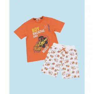 Jsp962- Kaos dan Celana Anak Laki-laki, 4-10 Tahun, J242SETT-08TS