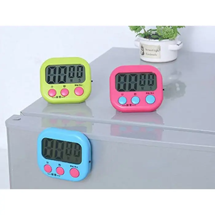 DIGITAL KITCHEN TIMER JAM ALARM STOPWATCH ALAT MASAK DAPUR - Hitam