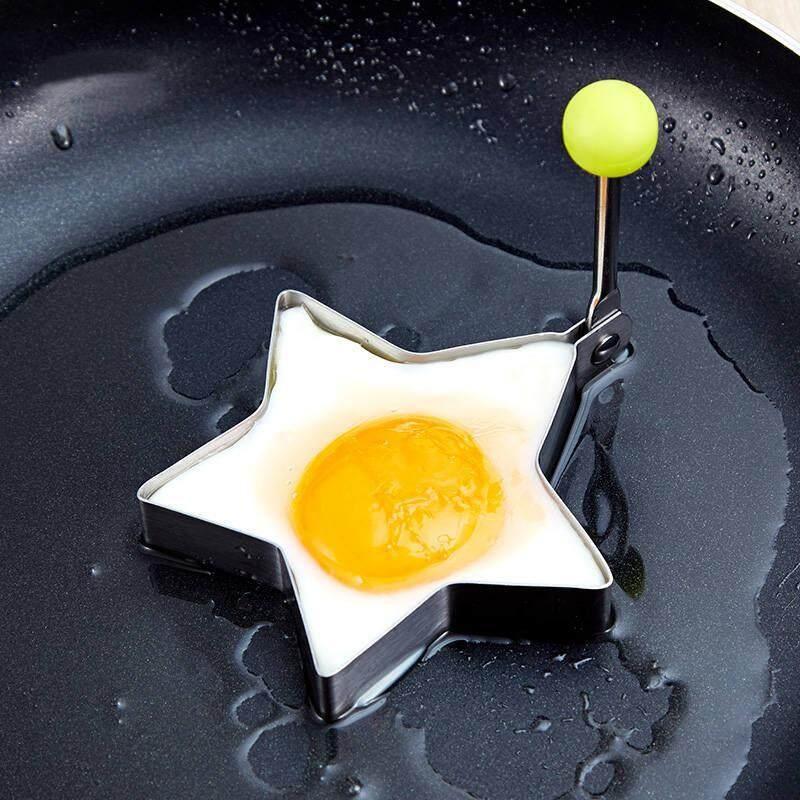 5Pcs Stainless Steel Fried Egg Mold Star Flower Round Heart Shaped Frying Egg Pancake Rings 5