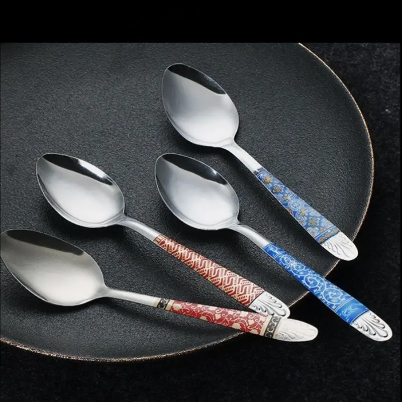 SENDOK MAKAN MOTIF BATIK STAINLESS 1 PCS 4