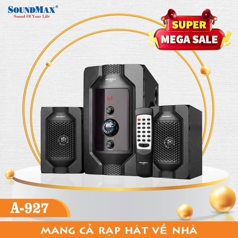 Loa vi tính 2.1 kênh SoundMax A-927 | Loa bluetooth SoundMax A927 | Có remote - Loa Nghe Nhạc