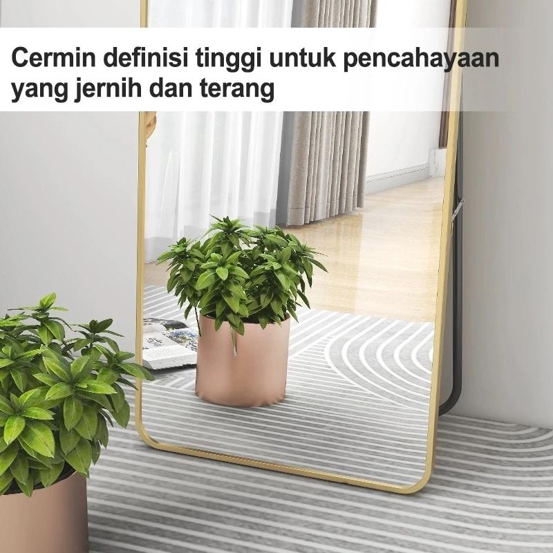 Standing Mirror Cermin Standing 165 X 60 CM Cermin Tubuh Kaca Kaca Cermin Gantung Cermin Aestheitc Cermin Dinding Full Body